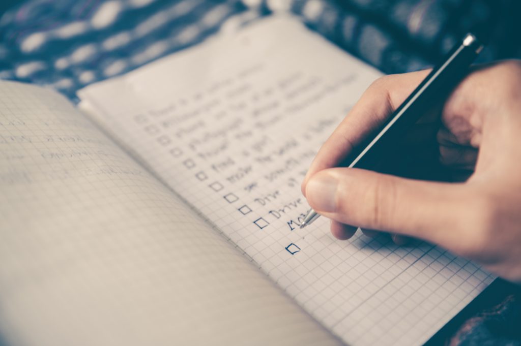 Packing list - travel without baggage