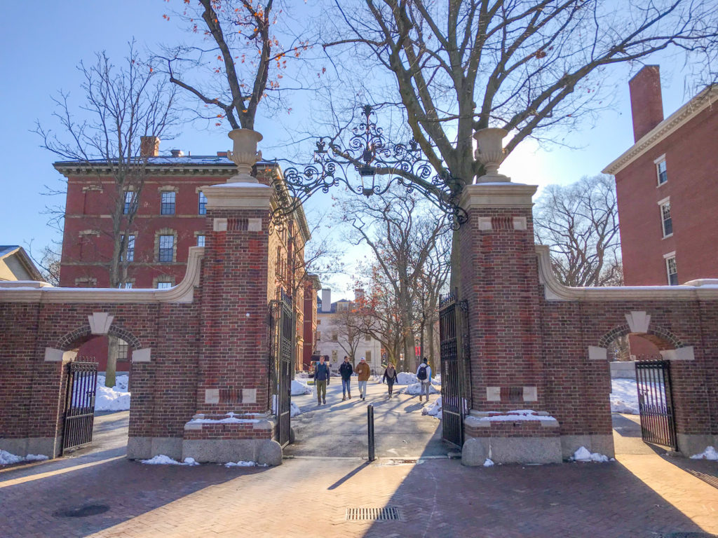 Harvard gate - weekend in Boston