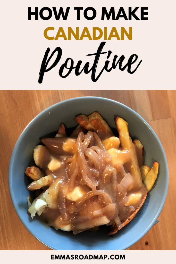 Recipe pin on how to make Canadian Poutine