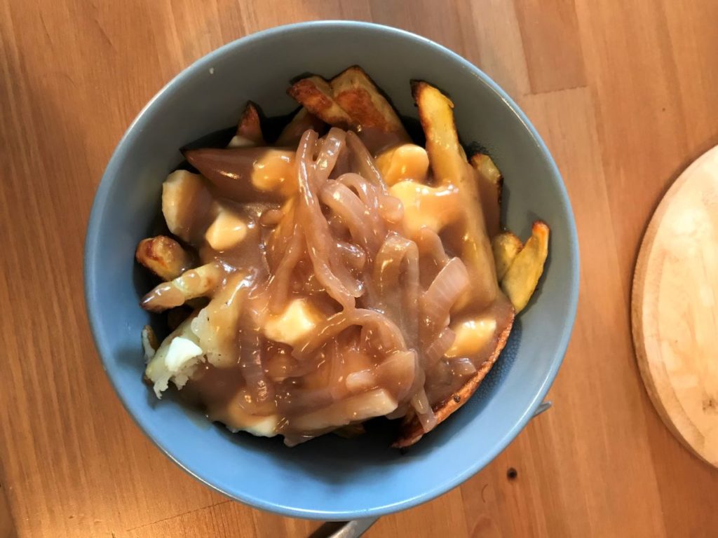 Poutine made through the poutine class with Sammy