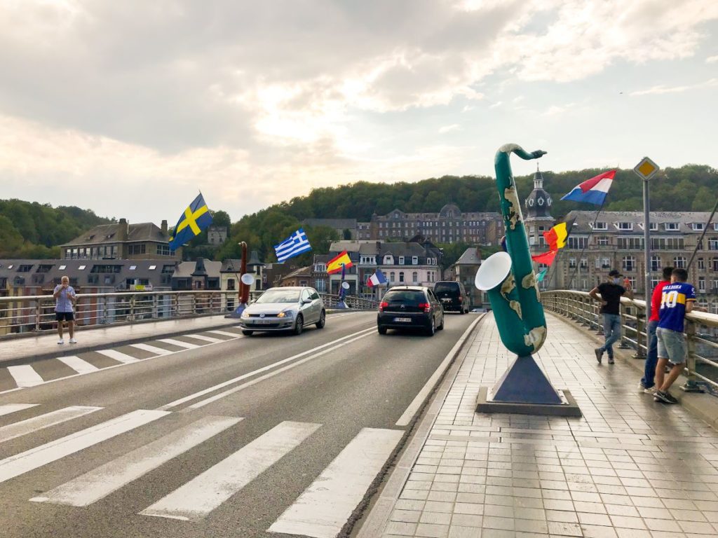 Charles de Gaulle Bridge Dinant - what to do in Dinant Belgium