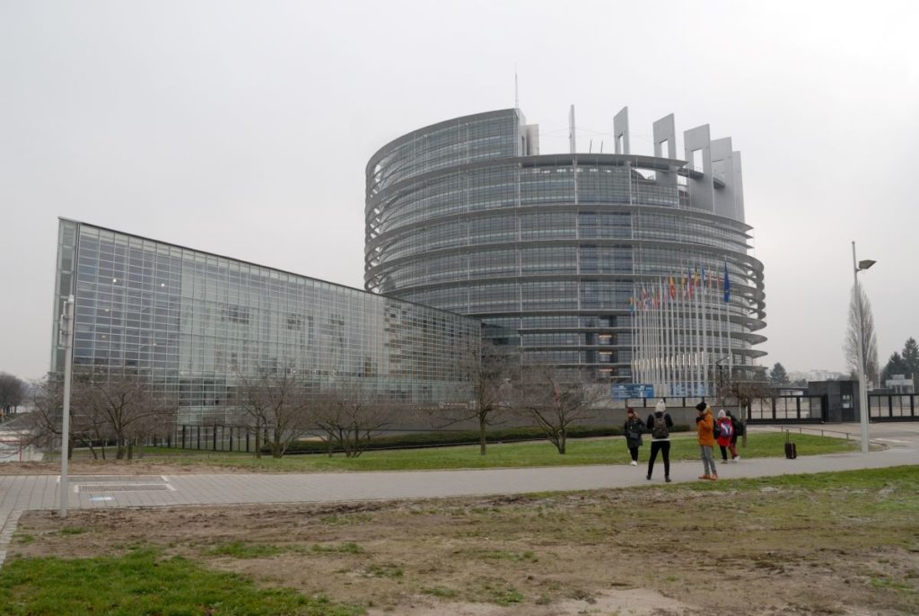 European Parliament Strasbourg in December
