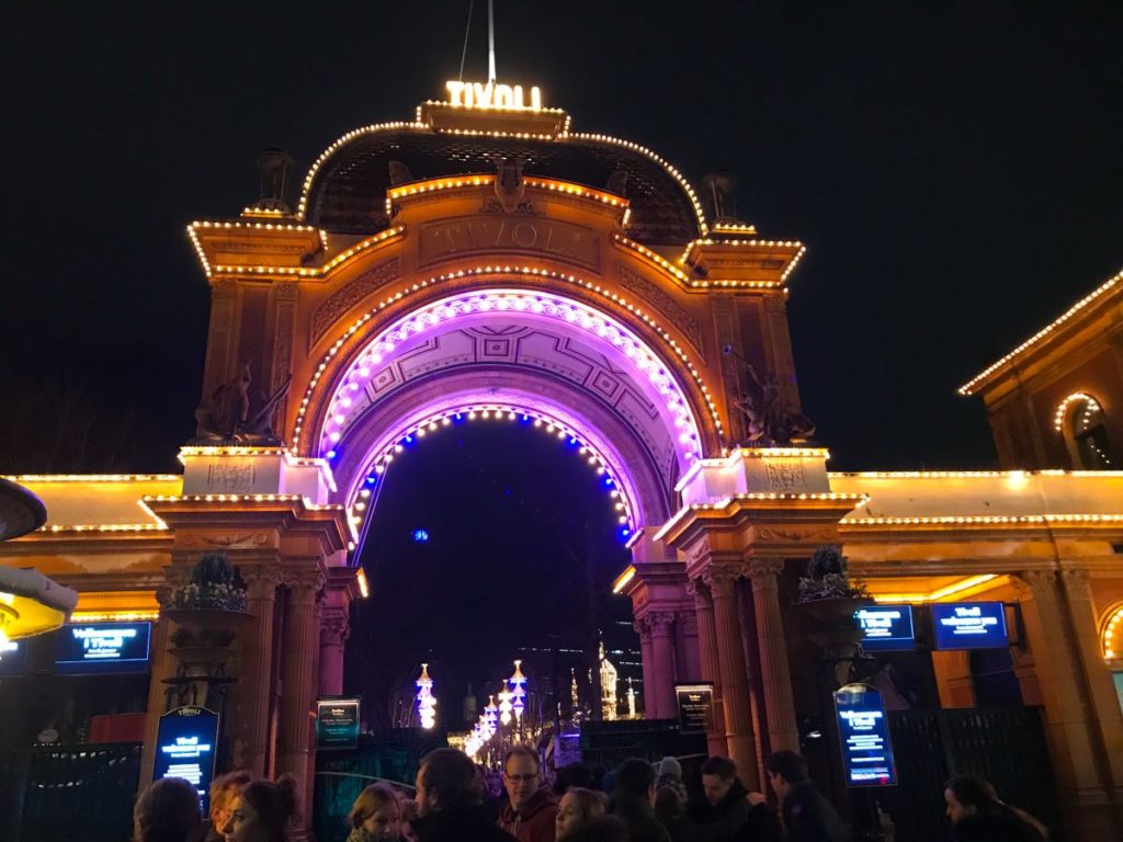Amusement park Tivoli in the centre of Copenhagen