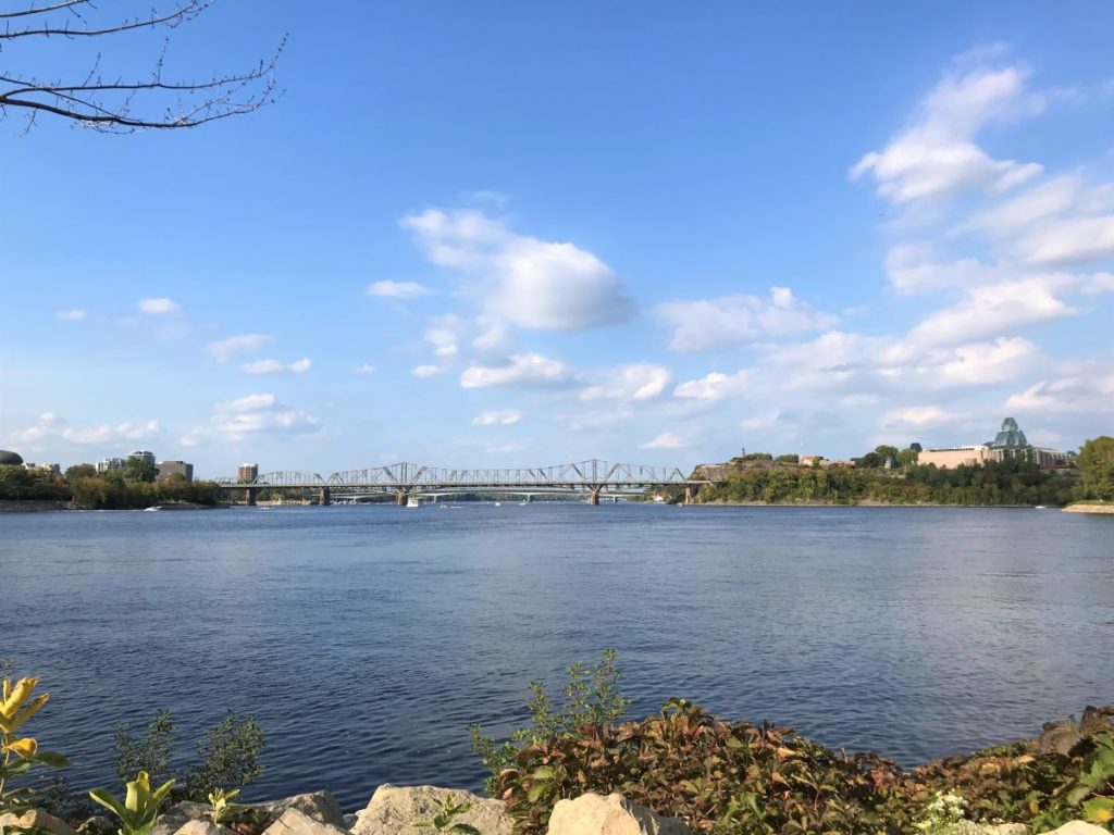 River running through Ottawa