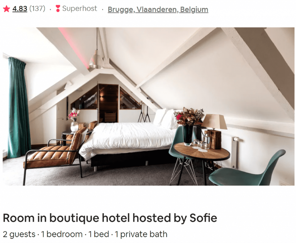 Airbnb with a view in Brugge België