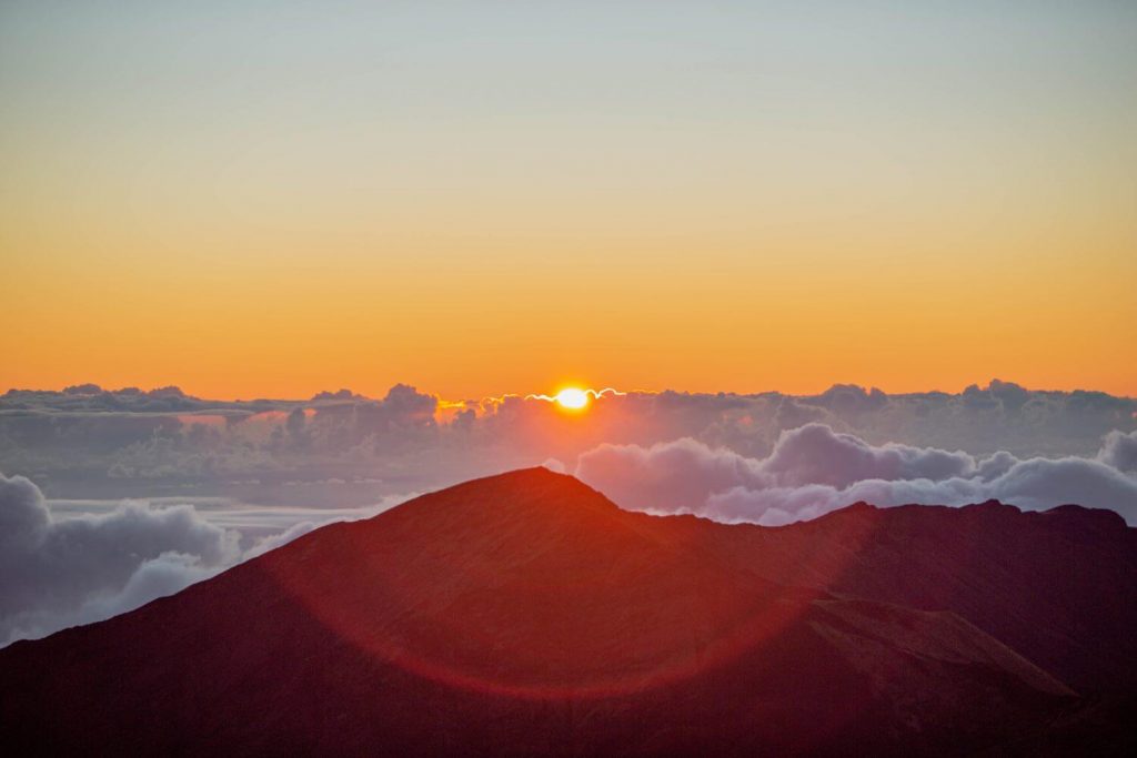Sunrise atop Haleakala Crater