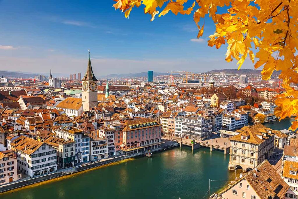 Zurich in autumn