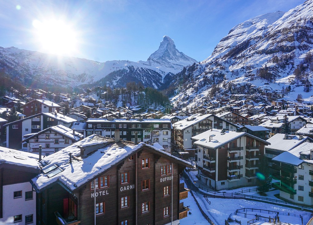 Zermatt Switzerland, highest ski resort in Europe