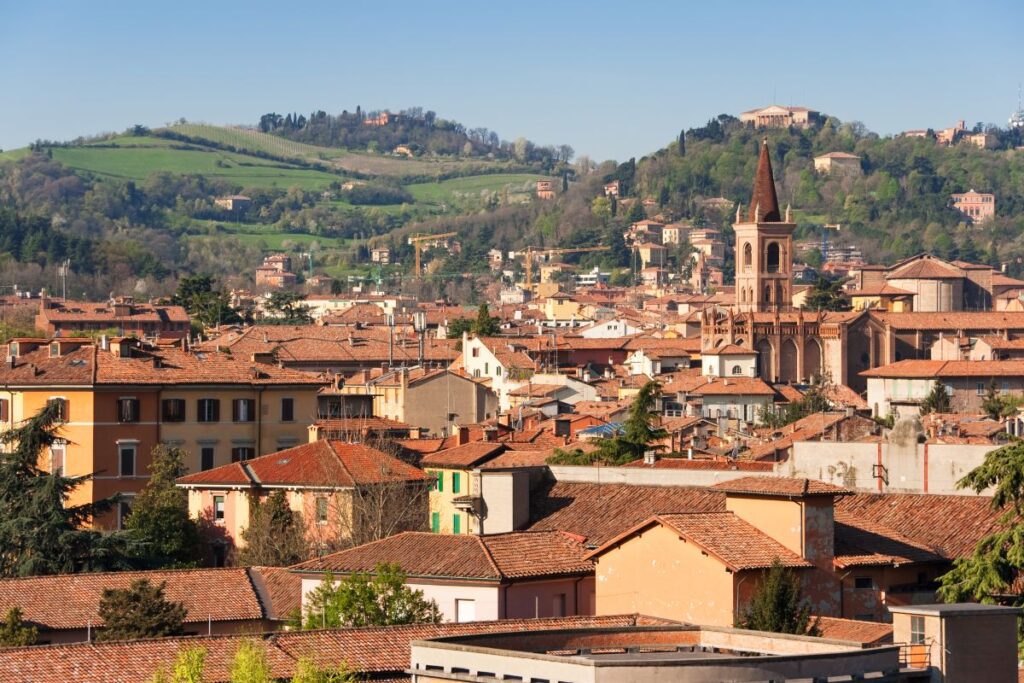 Bologna, Italy in spring