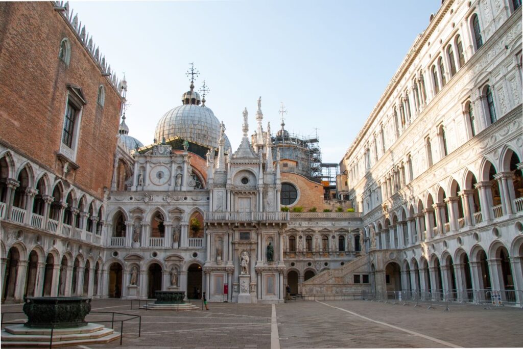 Courtyard of the Doge's Palace in Venice