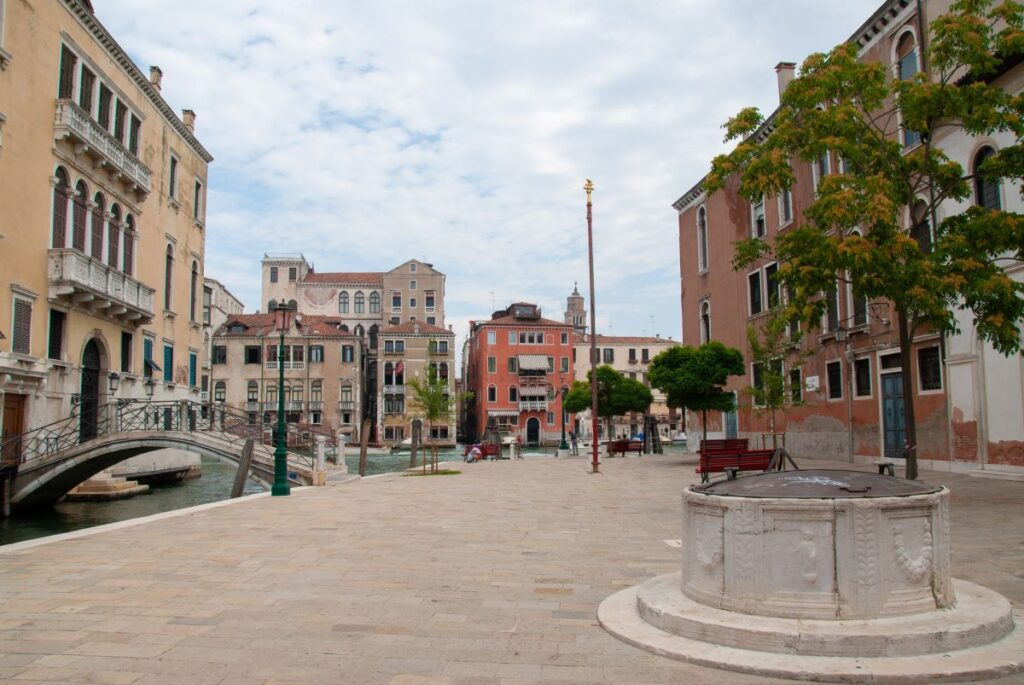 square in the dorsoduro district Venice