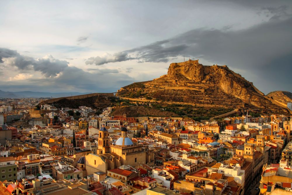 Alicante at sunset
