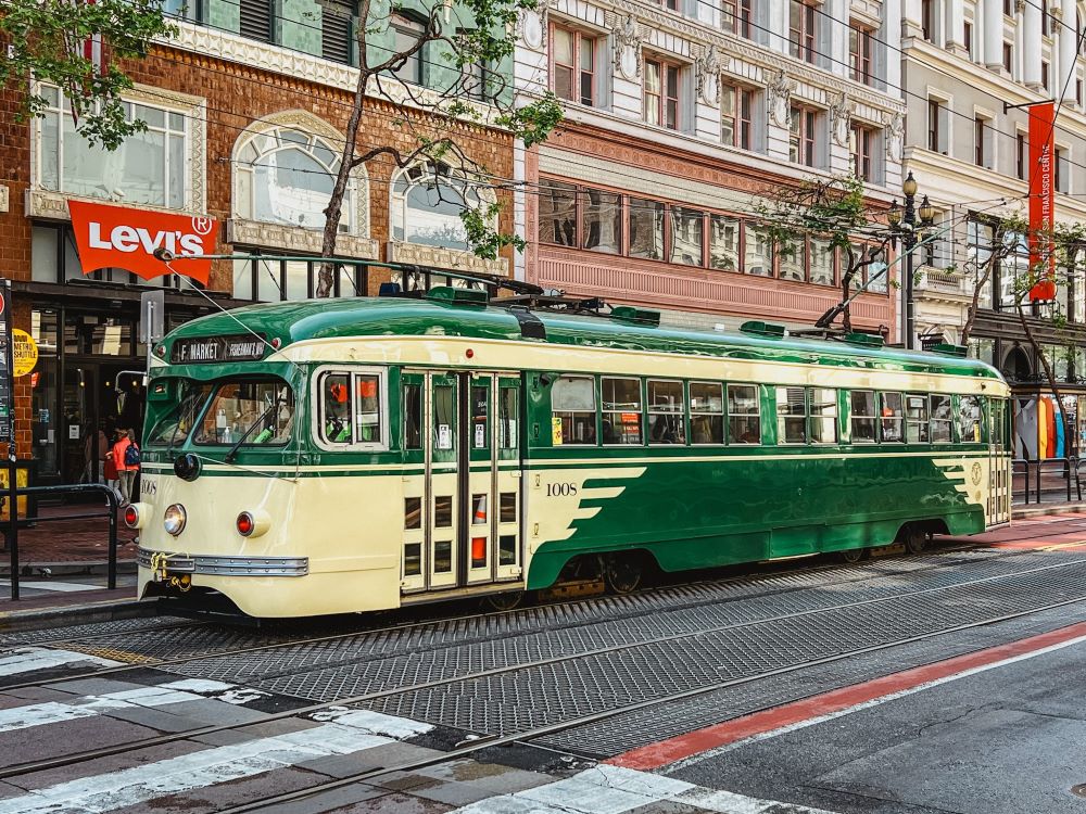 Green Streetcar San Francisco