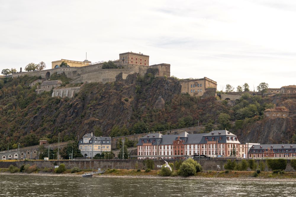 Ehrenbreitstein Fortress Koblenz from across the river