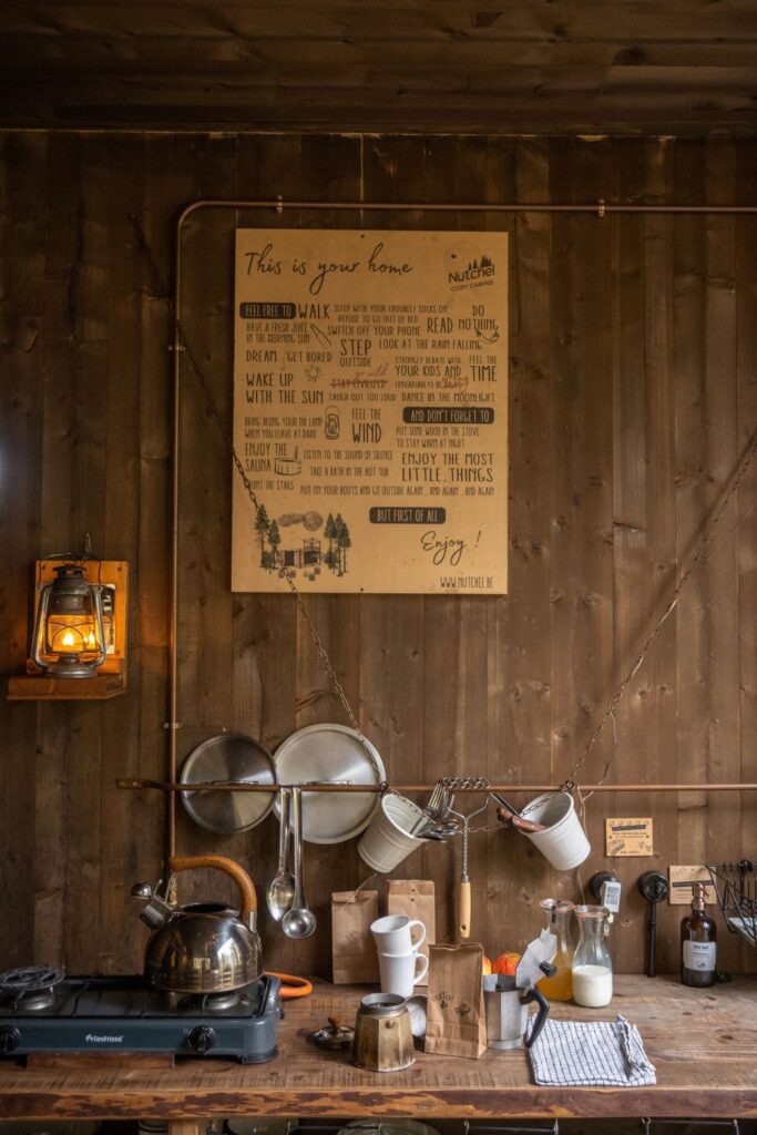 Kitche at Nutchel Cabins