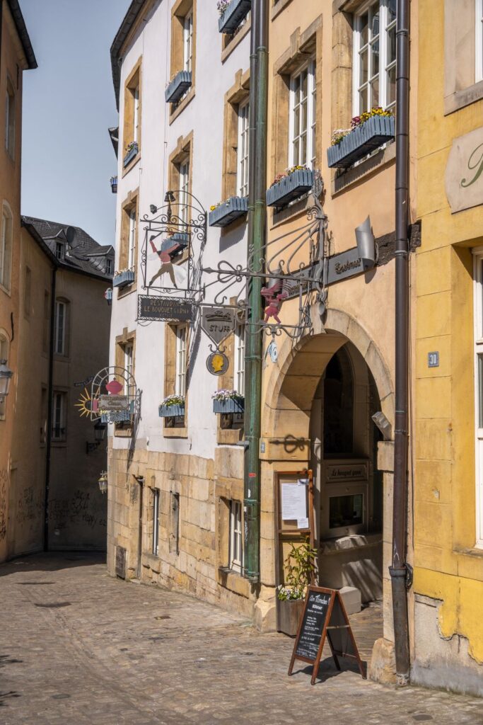 Entrance to the old fish market Luxembourg City