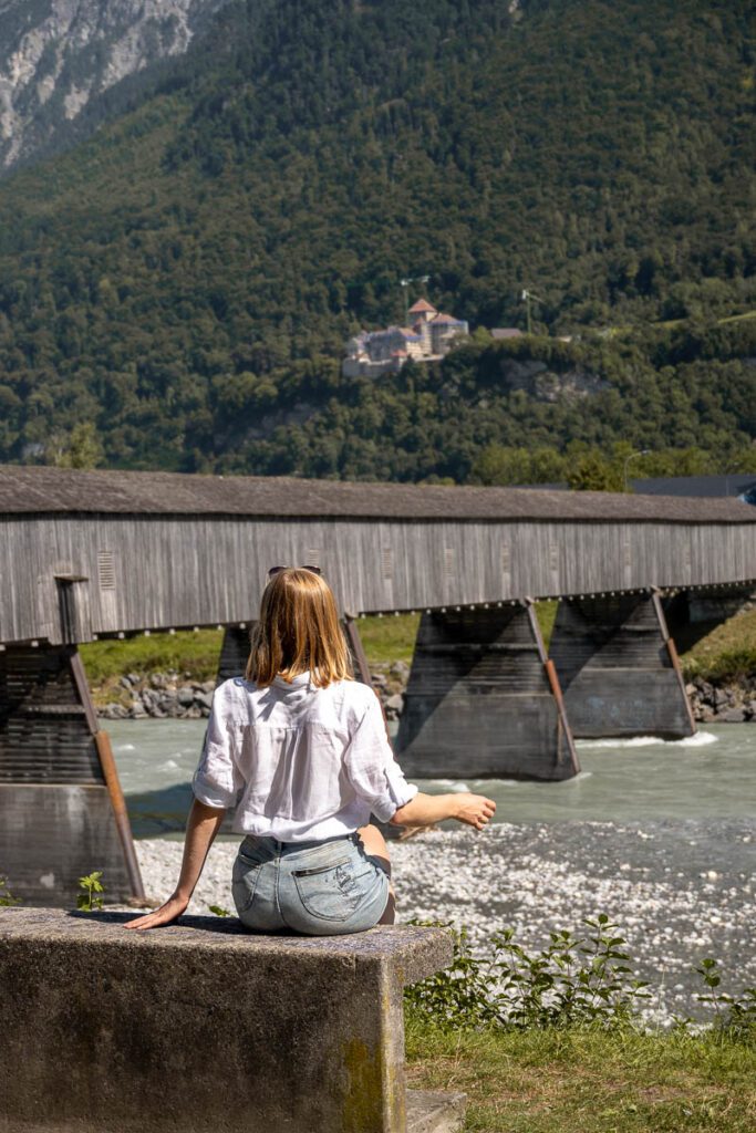 Alte Reinbrücke in Liechtenstein