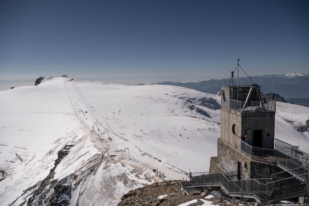 observatory platform at Matterhorn Glacier Paradise