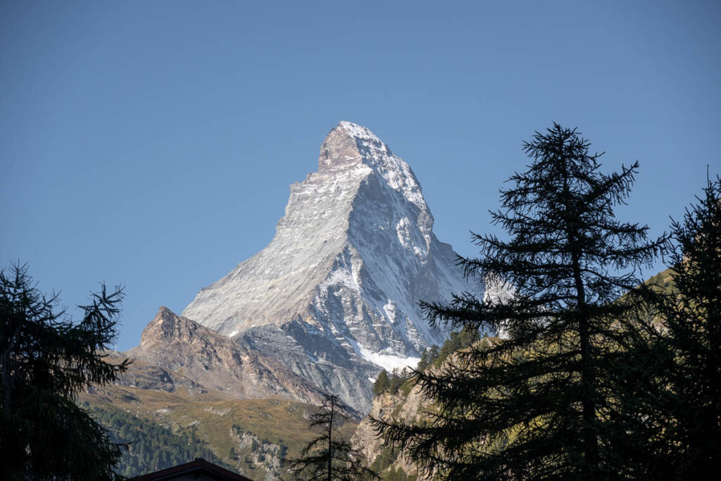Matterhorn as seen from Zermatt village