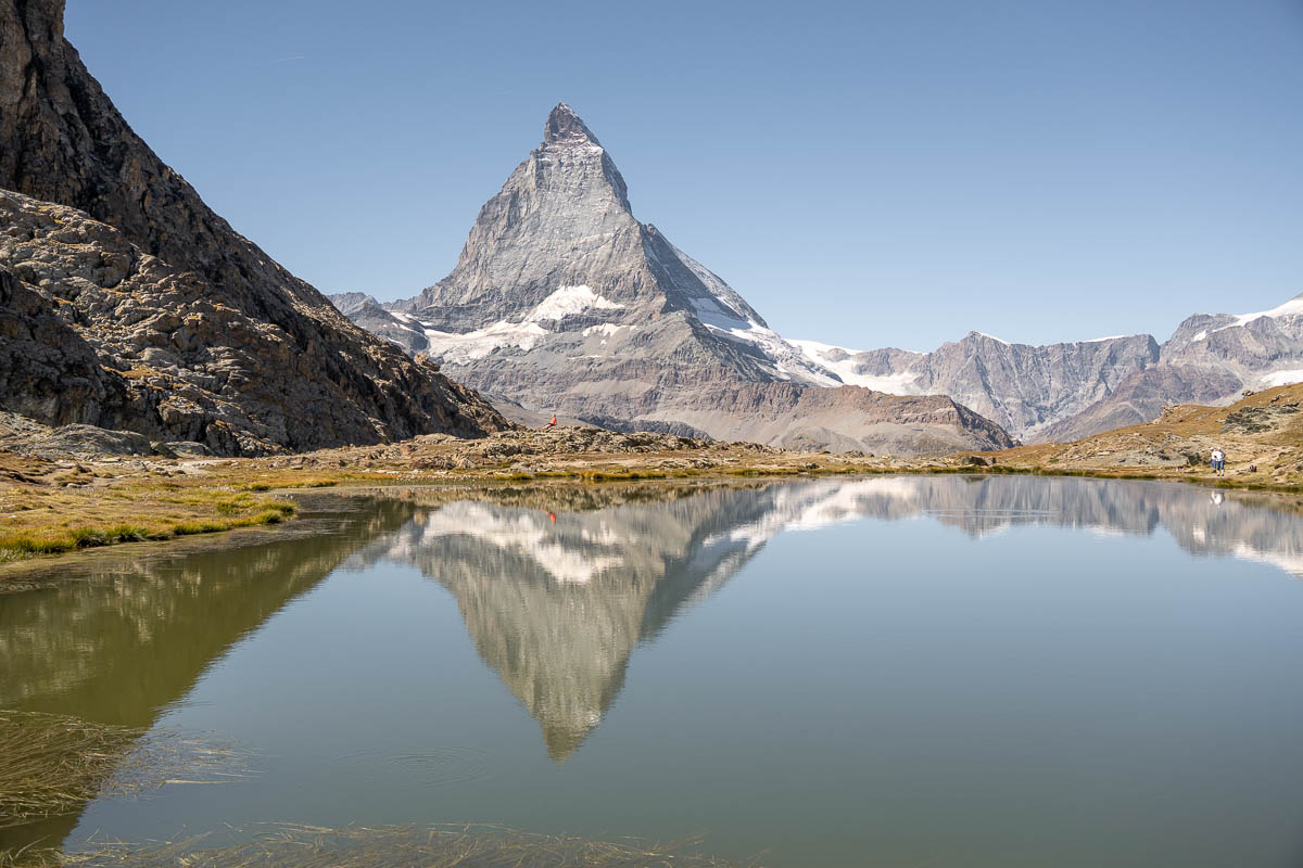 Riffelsee with reflection of the Matterhorn