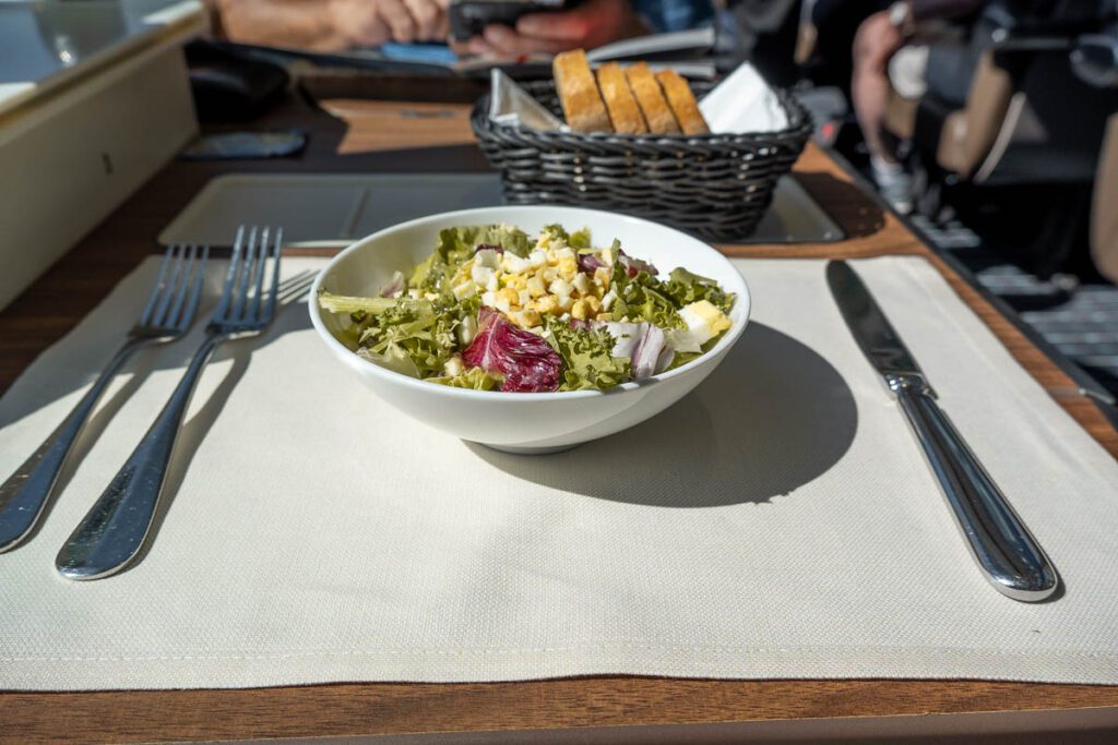 salad on the Glacier Express