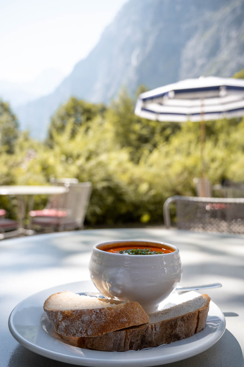Soup at Lauterbrunnen