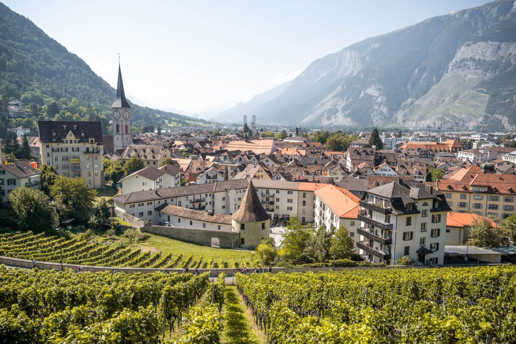 view of Chur from above